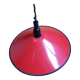 Rolly red enameled canvas pendant light 42 cm