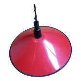 Rolly red enameled canvas pendant light 42 cm