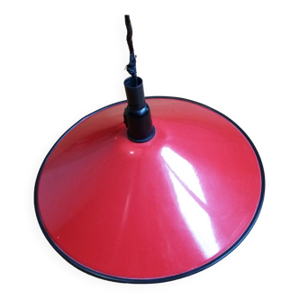 Rolly red enameled canvas pendant light 42 cm