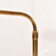 Pair of brass shell lamps, adjustable height, 1960