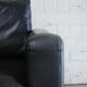Vintage black leather sofa from Lavalina