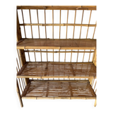 Foldable bamboo shelf from the 60s and 70s