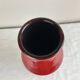 Vintage red ceramic vase mid century design