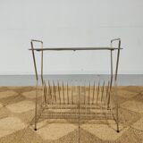 table door Brass vinyl and perforated sheet metal , 60s