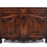 Commode ancienne sur pattes de lion, Europe occidentale, vers 1880. Après rénovation.