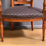 Paire de Fauteuils en Hêtre teinté – Début XXe