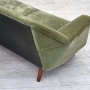1970s, Danish by Kurt Østervig, 3-seater sofa, furniture velour, teak wood.