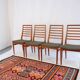 1960s-70s style chairs (4 pieces) in teak, retro vintage style.