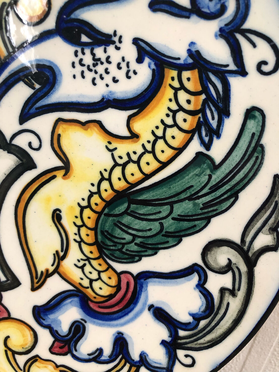 Decorative ceramic plate Pascual Zorrilla