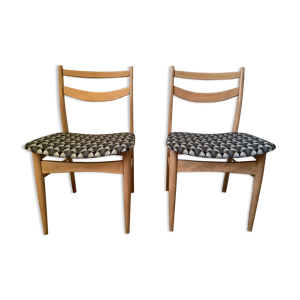Paire de chaises scandinaves