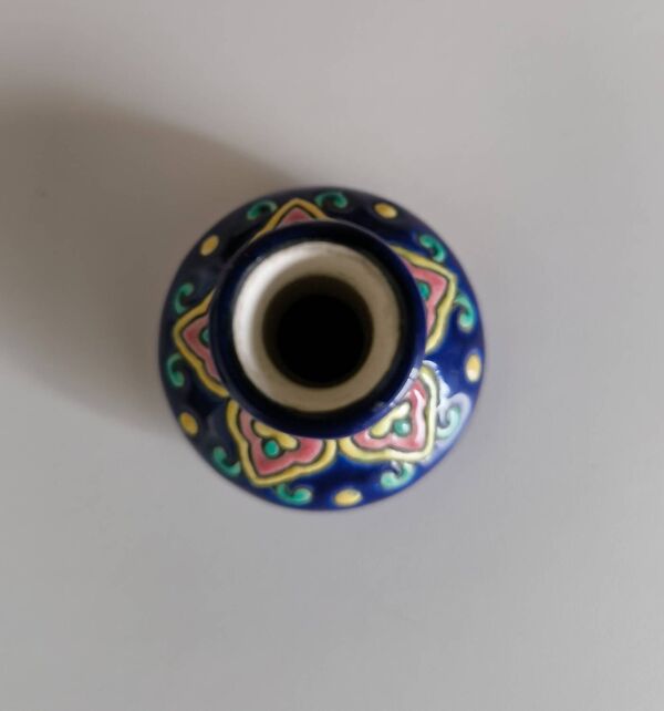 Mini vase en émaux de Longwy – Modèle F3005 – Années 50/60