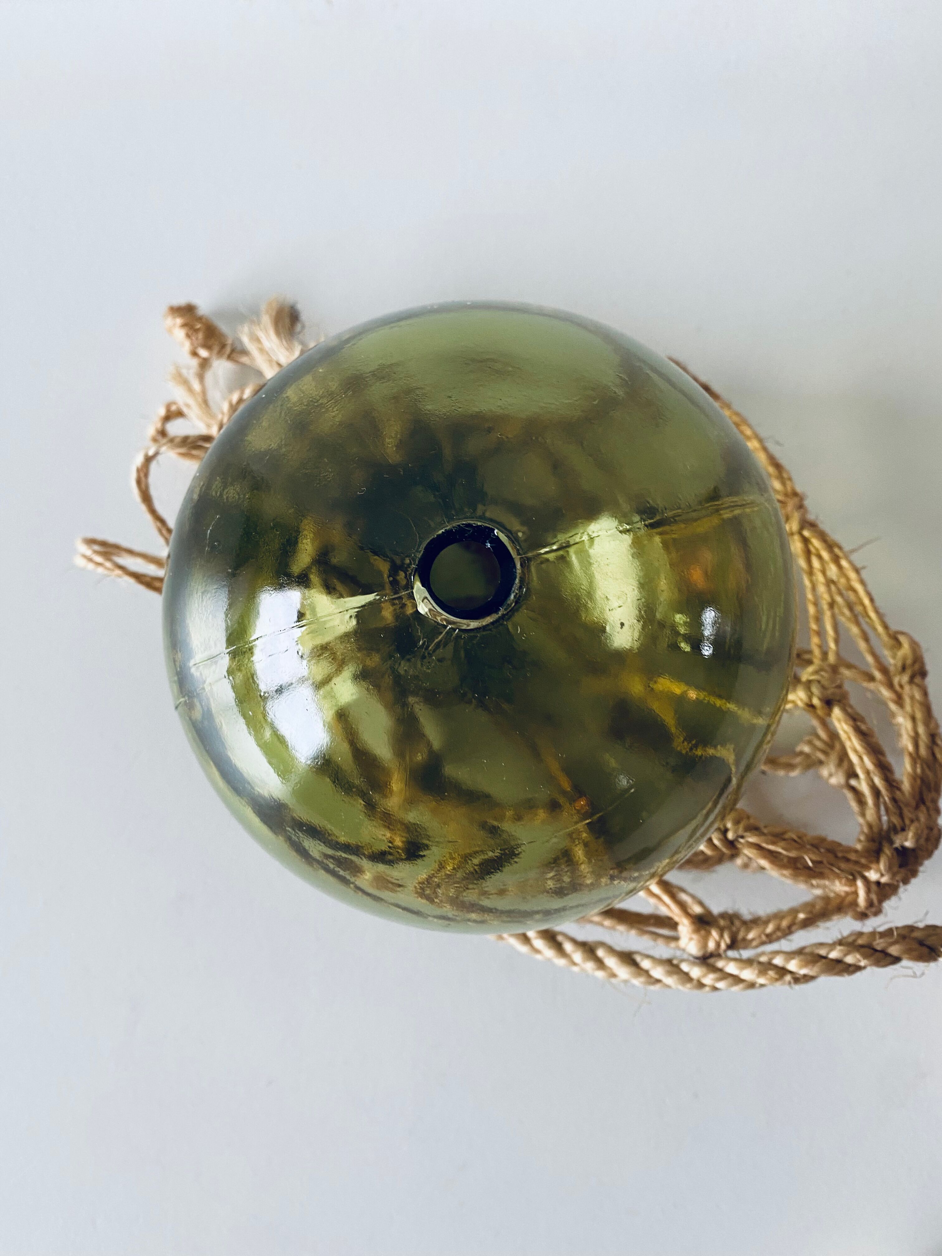 Old glass fishing float