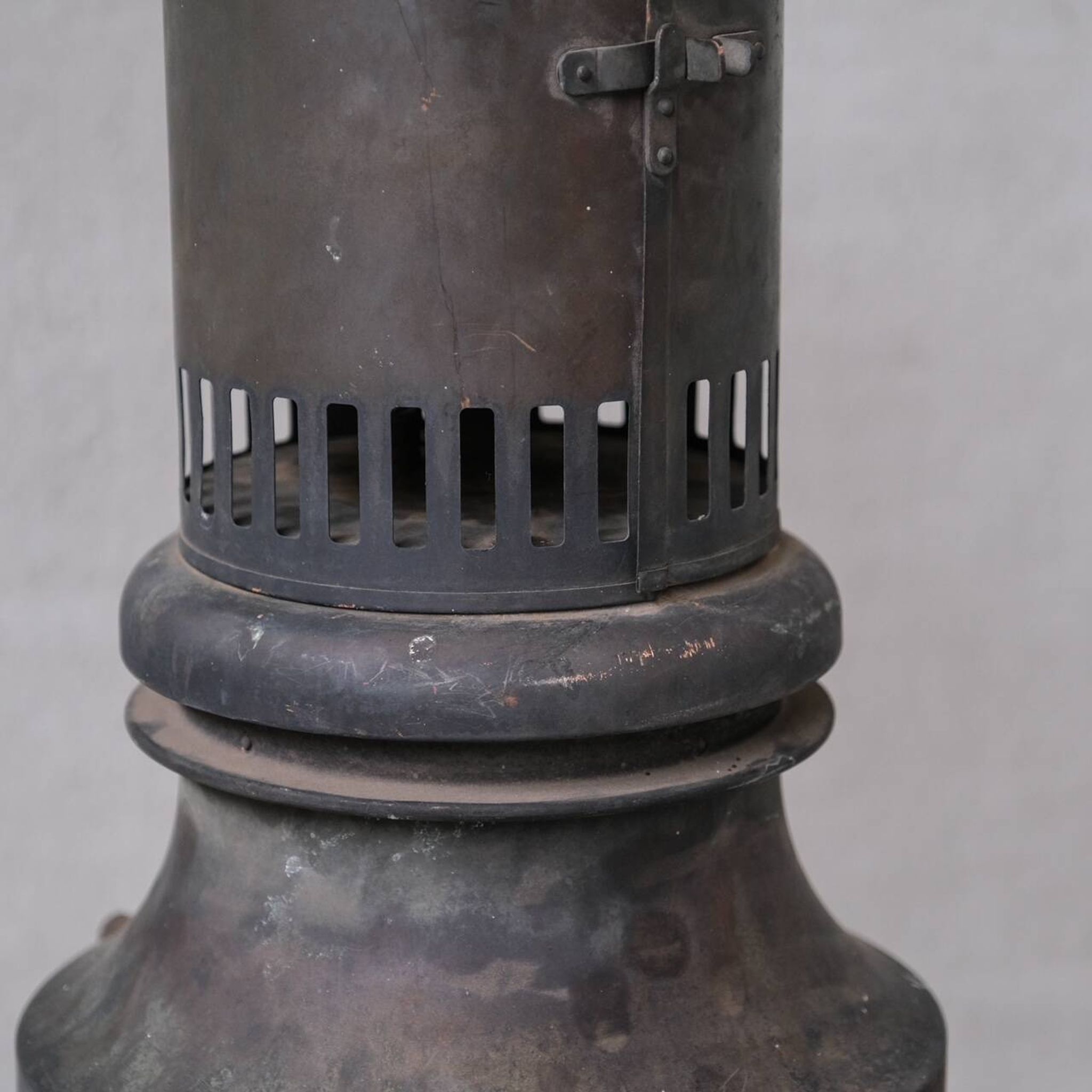 Suspension antique xxl métal et verre