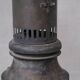 Antique xxl metal and glass pendant light