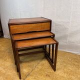 Tables gigognes rétro vintage en teck du milieu du siècle par G Plan – Élégantes années 1960