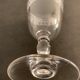 6 antique engraved crystal wine glasses