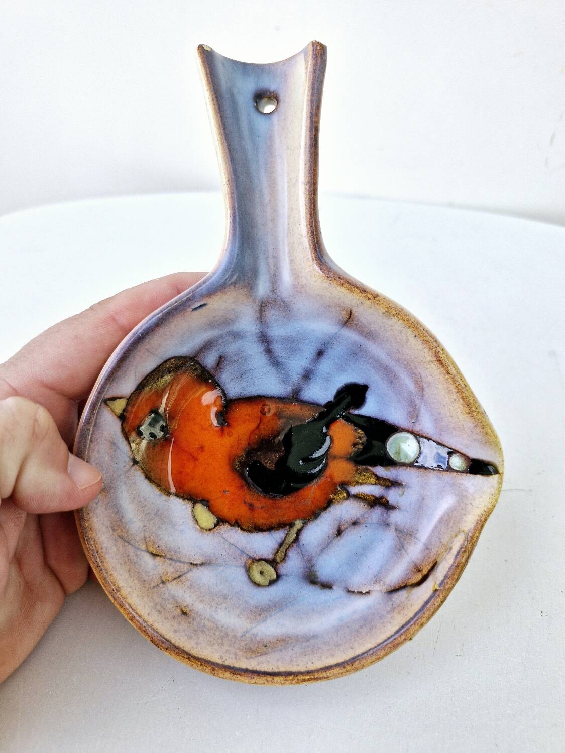 Dish 60s Bird Ceramic Monique Kurt Brunner Vence