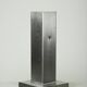 Brushed aluminum table lamp, France 1970s