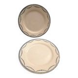 Lot d'assiettes plates Terre de fer