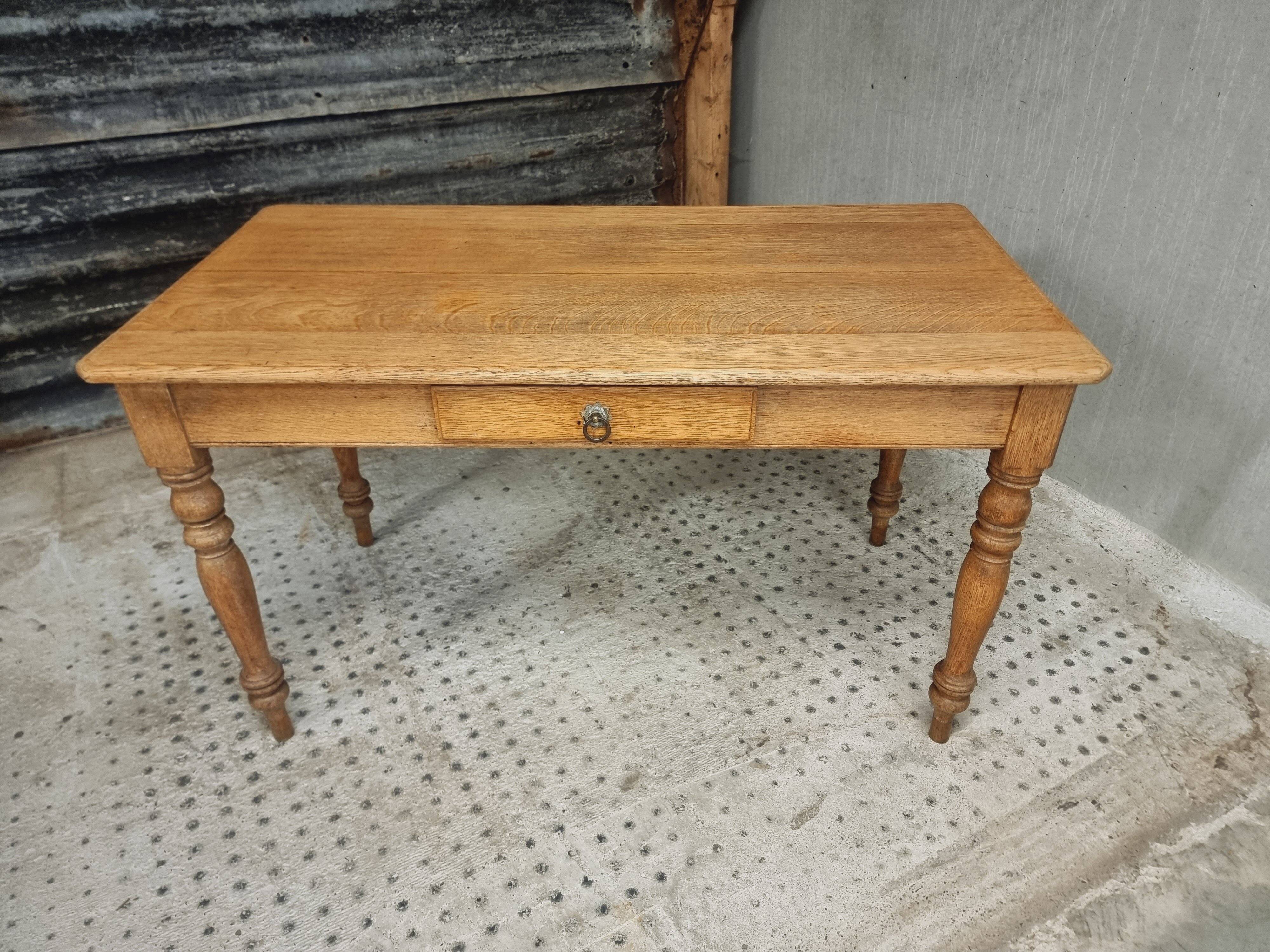 Antique oak table dining table kitchen table 69 x 130 cm
