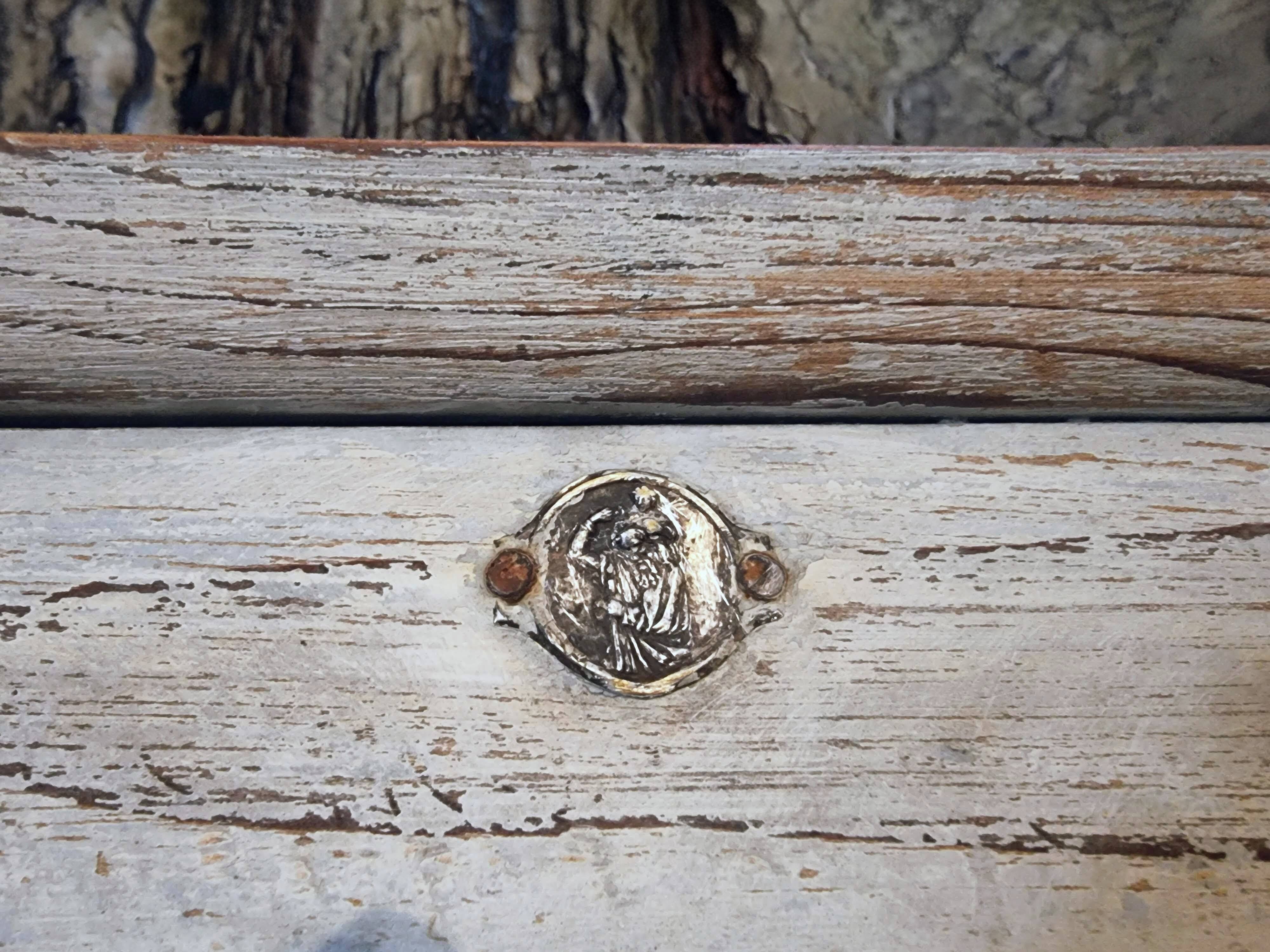 Antique French workshop cupboard – 1900-1920 – Narrow bonnetière