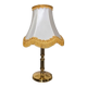 Gold metal bedside lamp
