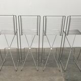 Kreuzschwinger Bar Stools 2nd Generation German by Till Behrens for Till Behrens Systeme, 2000s, set of 4
