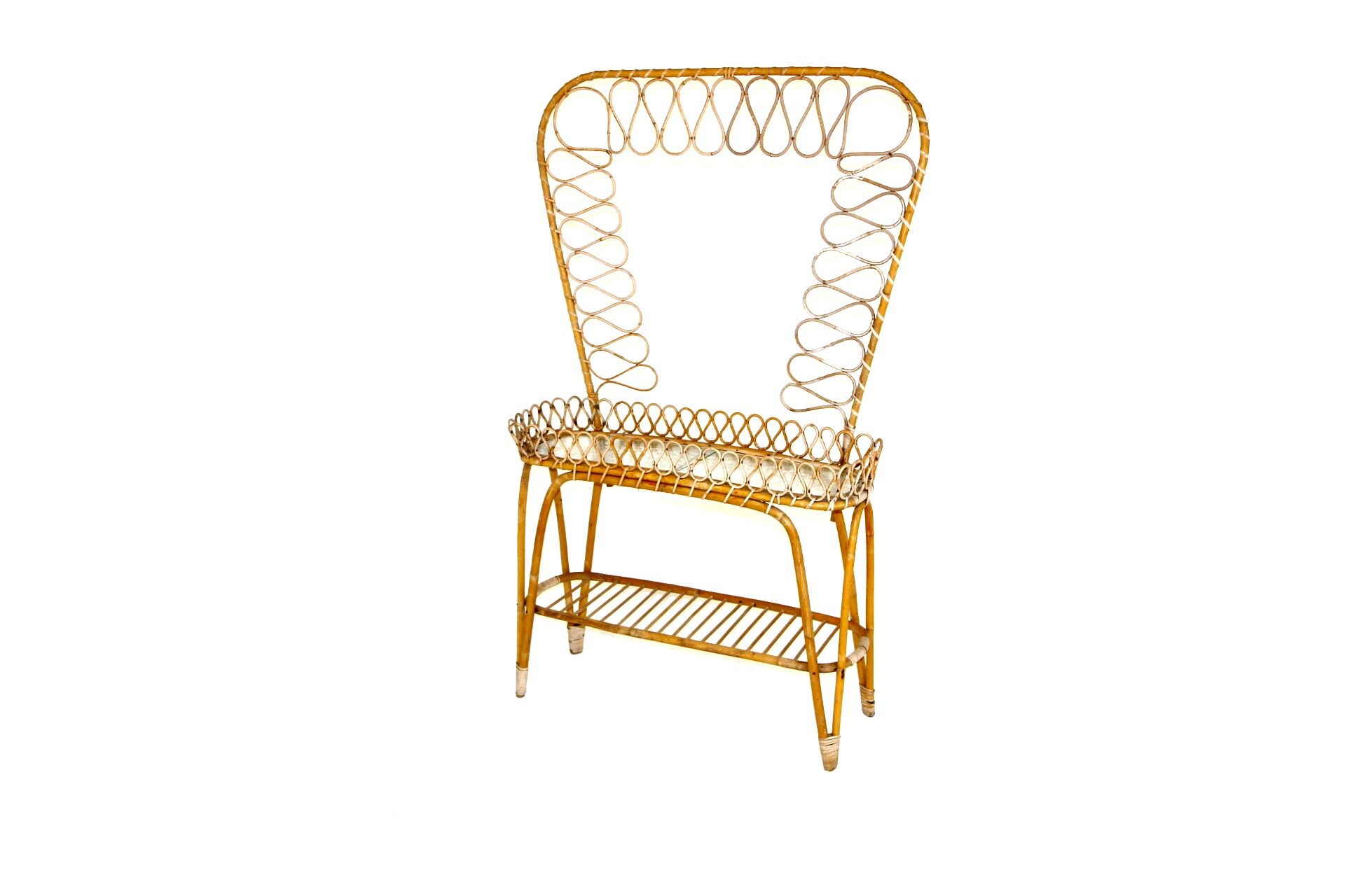 Jardinière en rotin Suède 1960