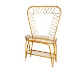 Rattan planter, Sweden, 1960