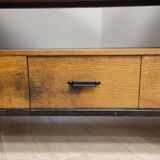 Gabinete, large apparador, madera de tea, Scandinavian design, 50's
