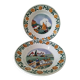 Pair of Saint Amandinoise deep dishes from the 50s
