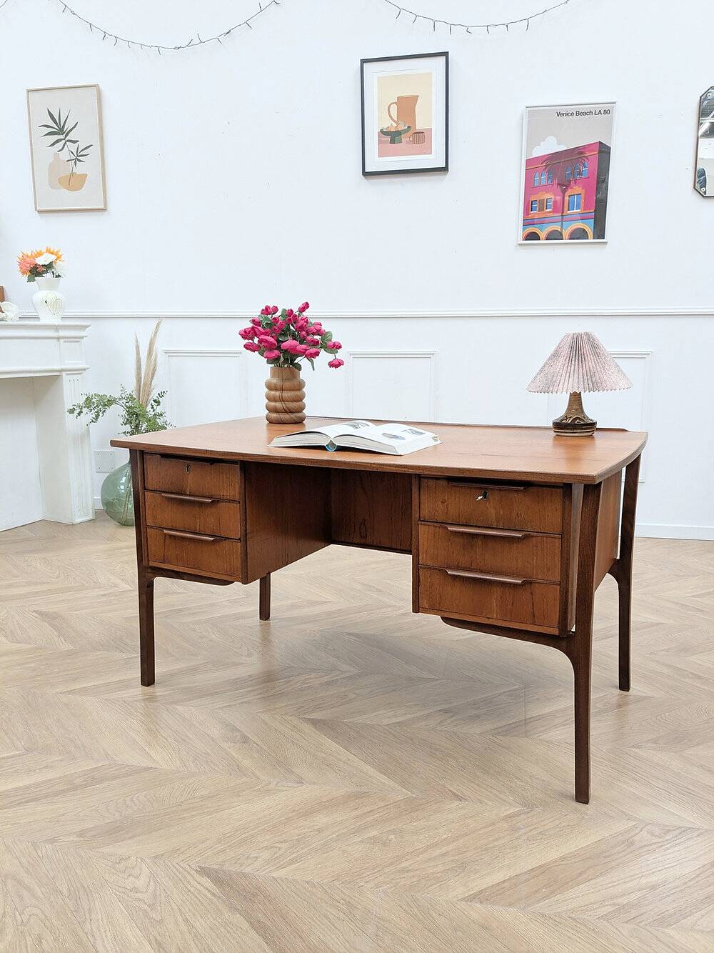 Bureau en teck scandinave