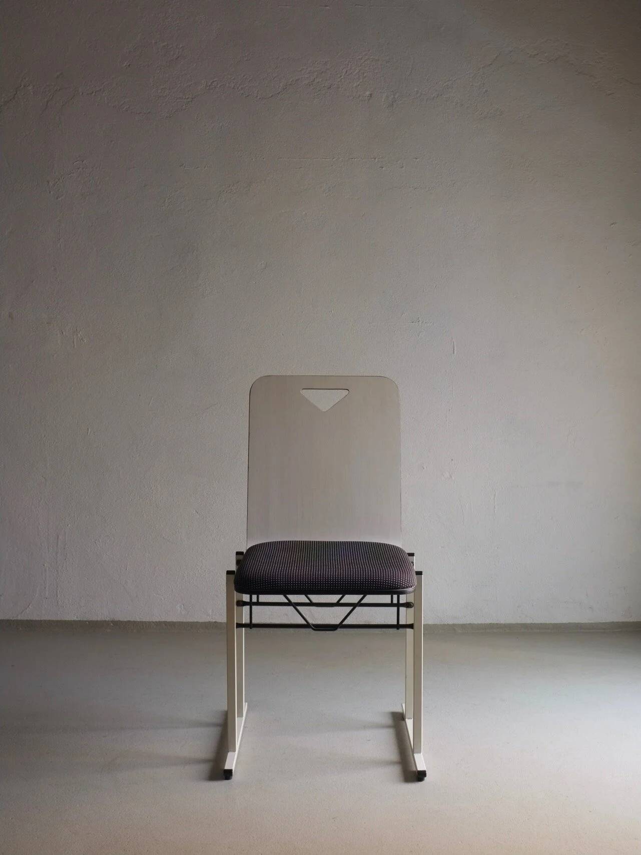 4 chaises en métal blanc par Yrjö Kukkapuro pour Avarte, Finlande, années 1980