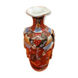 Satsuma Vase with Neck Japanese Ceramic