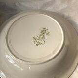Set of 5 plates old Sarreguemines Digoin Daniel