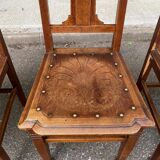 3 Art Deco Luterma chairs Estonia 1950