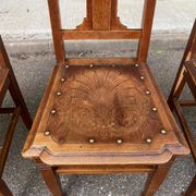 3 chaises art déco Luterma Estonie 1950