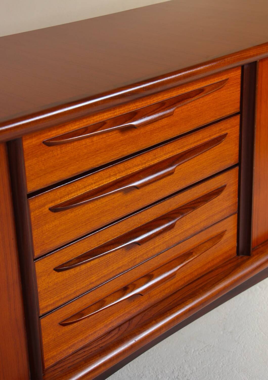 Scandinavian teak sideboard 1960 1970 Denmark