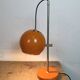 Lampe de table hongroise orange vintage d'Elektrofem, années 1970