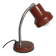 Petite lampe de bureau rouge et chrome vintage 1970
