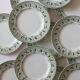 12 flat plates in iron earth model "Mulberry" Saint Amand and Hamage early twentieth century