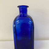 Cobalt blue glass vase bottle