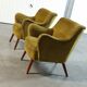 Fauteuil original années 50-60 design italien doré
