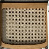 Cesca chair b32 model in white and wood by Marcel Breuer