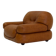 Cognac brown leather Sapporo armchair for Mobil Girgi