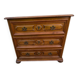 Oak chest of drawers