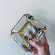 Art deco ashtray in cut crystal