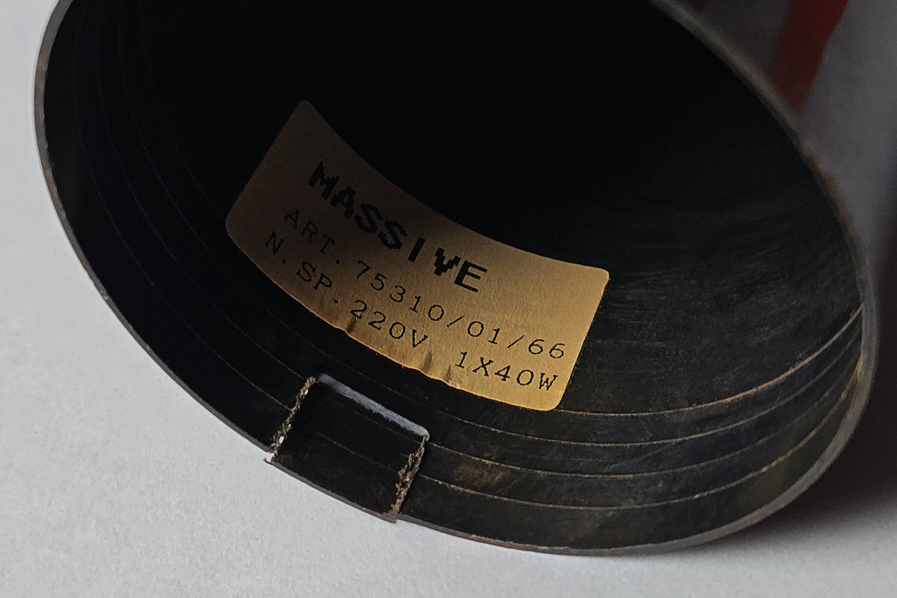 Suspension sorcière XL Massive Lighting, orange laqué, Belgique, 1960s