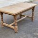 Renovated 19th-century oak extendable farmhouse dining table 160-240cm