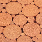 Bohemian bamboo mcguire dining table set with 6 palm leaf chairs, 1960 france.